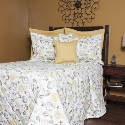 Seashells Polyester Bedspread