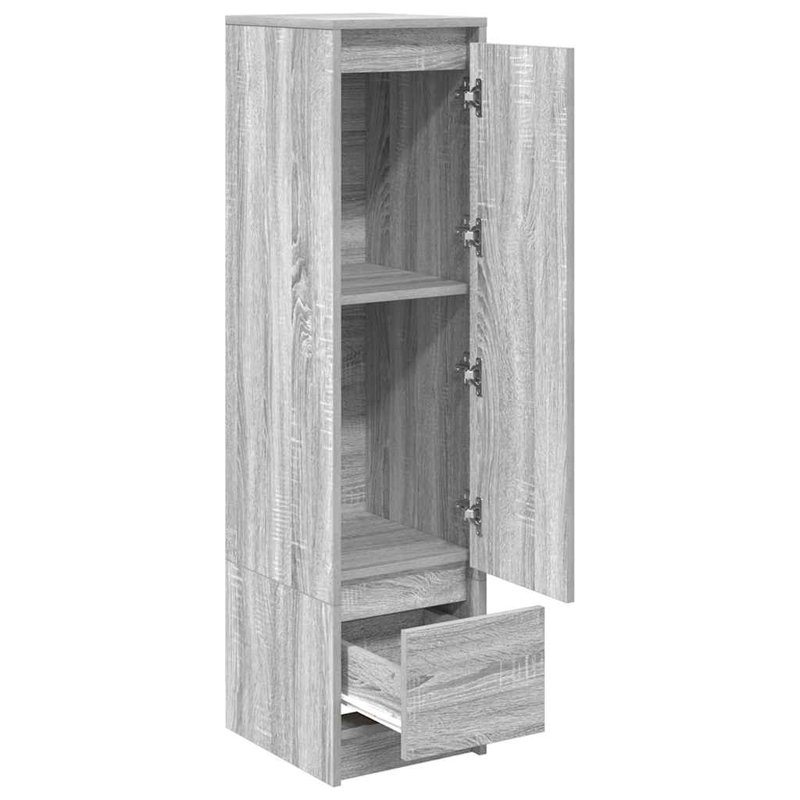 Highboard 29.5X34x119.5 Cm Engineered Wood, Grey Sonoma