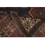 Tapis oriental tribal noué à la main à teinture végétale pré-1900 6 x 7