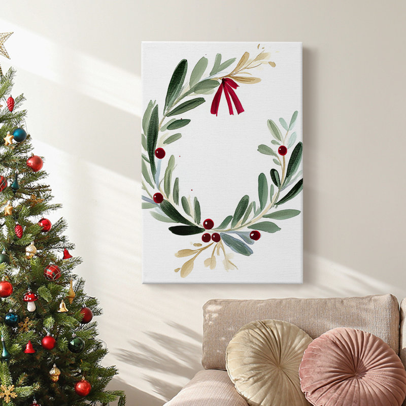Art des Fêtes de Noël - Toile tendue avec châssis CCXXII, H 18 po x l 12 po