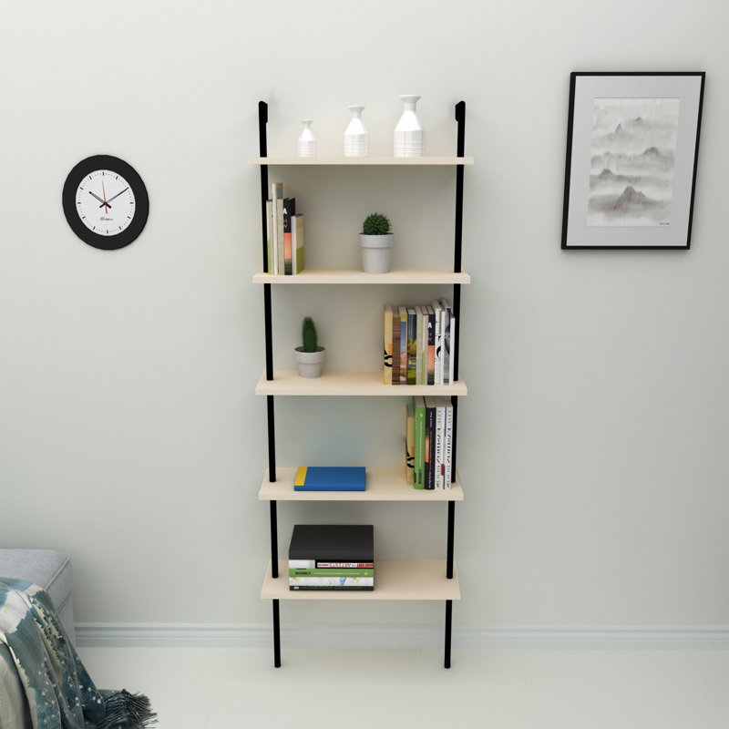 Bookcase Ladder, Beige/Black