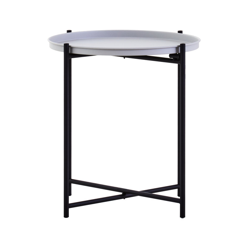 Alexica End Table, Black, Grey