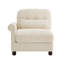 Canapé Melbourne en tissu chenille avec coussin beige-1791776473