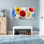Plantes et fleurs, fleurs colorées sur toile-1585952411