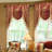 Damask Swag Window Valance in Red-89090650