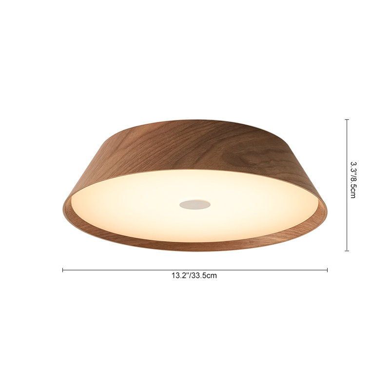 Flush Mount, Walnut
