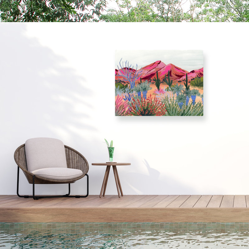 Sarah Gesek  Bright Desert Outdoor  Canvas, H 14 po x l 19 po