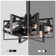 Notchietown 18" Industrial Reversible Ceiling Fan with 6 Lights and Remote, DC Motor 6 Speeds Ceiling Fan