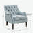 Buttoned decorative armchair