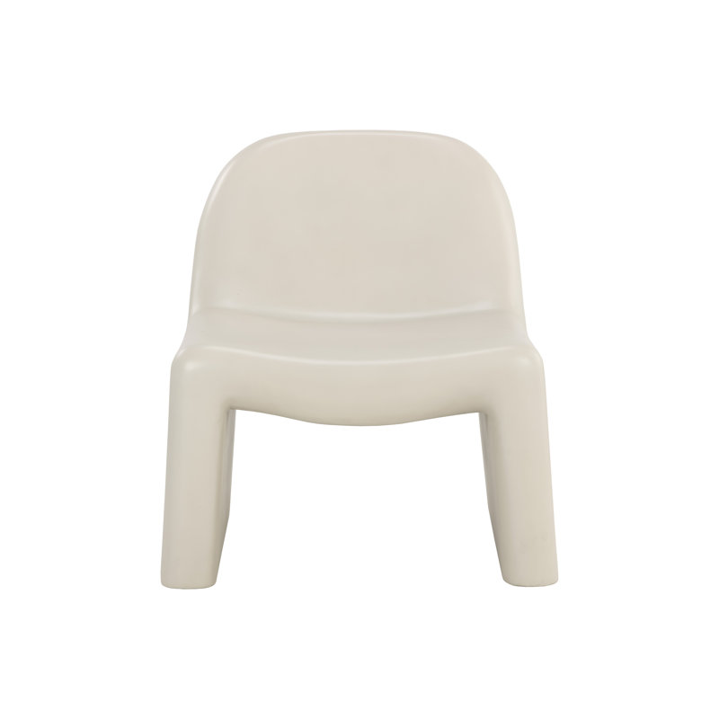 Chaise d'appoint rembourrée - Crème