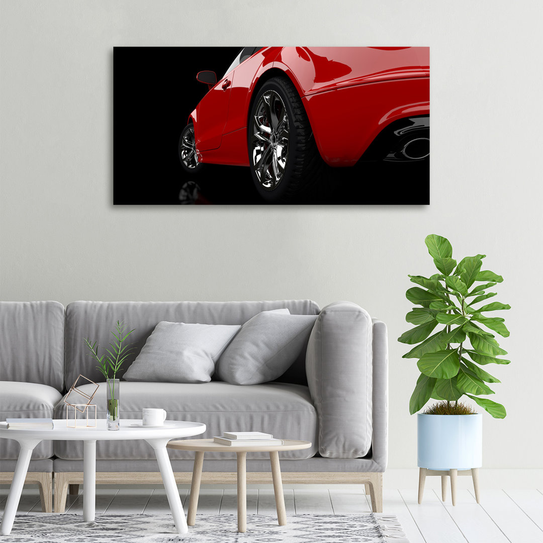 Red Car - Unframed Art Prints on Canvas