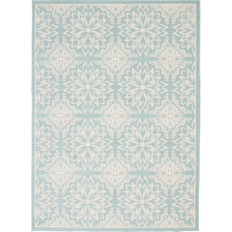 Floral Area Rug, Rectangle 160 x 221cm