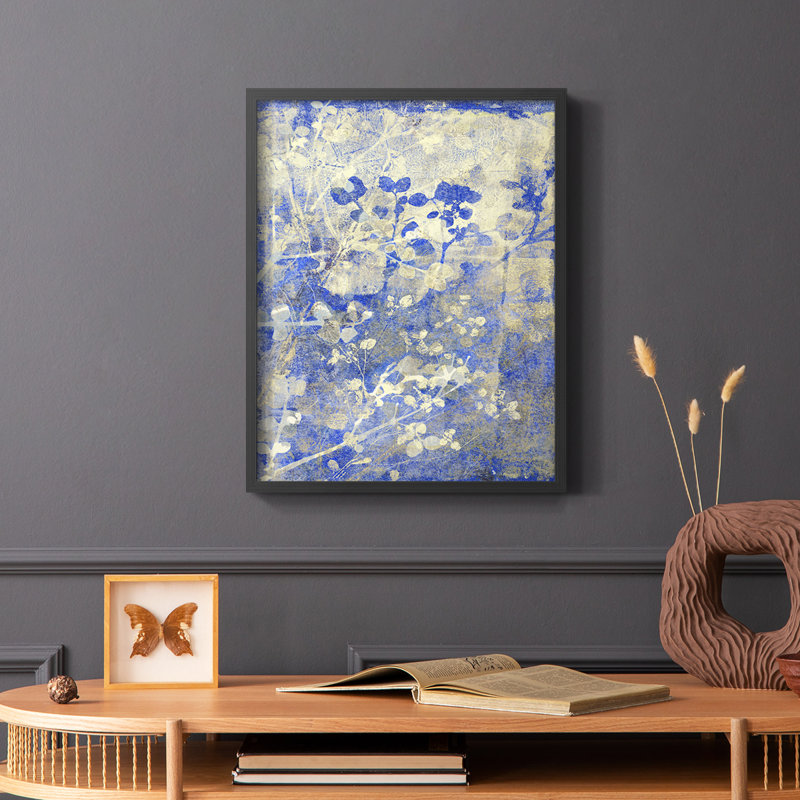 «Boundless I», reproduction encadrée - bois massif, Noir, H 14 po x l 11 po