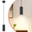1 - Light Matte Black Cylinder Pendant