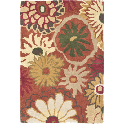 Arber Hand Tufted Wool Floral Rug