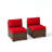 Treyshun Wicker Reversible Patio Seating Group with Cushions-728881870-676687682