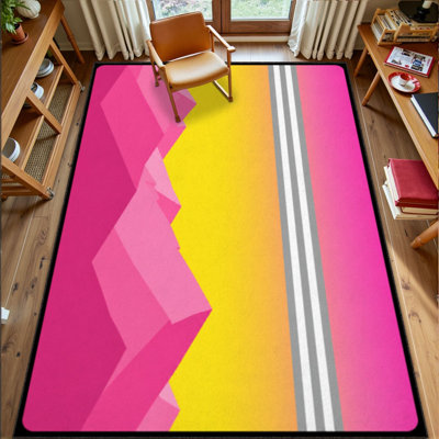 Faux Fur Abstract Rug