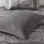 Ensemble d'édredon 7 pièces jacquard gris