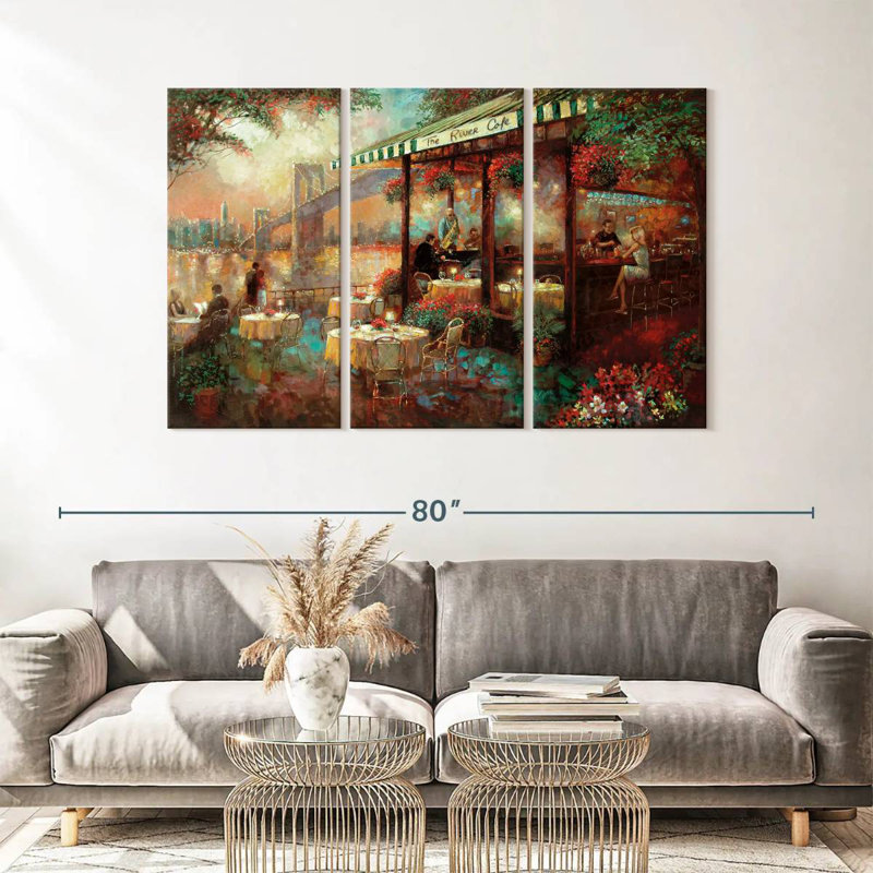Yarlin The River Cafe, 36" H x 57" W