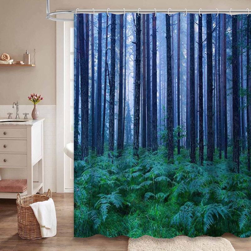 Rideau de douche Forest Ferns National, L 72 po x l 72 po