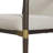 Blondell Modern Glam Iron Upholstered Dining Arm Chair with Toothpick Back Design-837633165