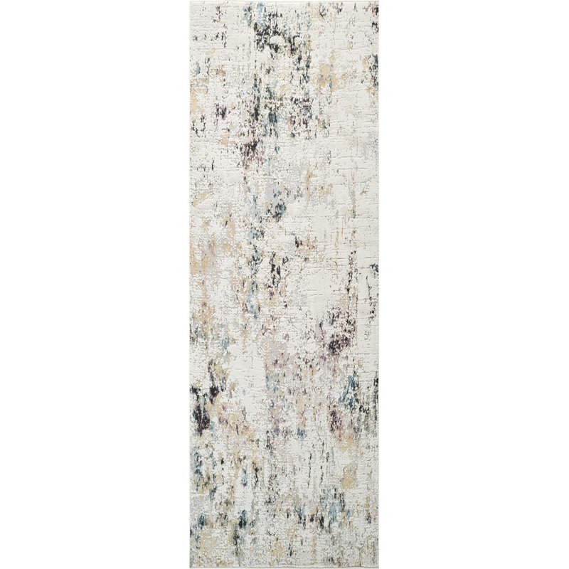 Haldane High-Low Abstract Area Rug, Runner 2'7" x 10'