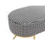 Parmar 104cm Wide Oval Geometric Footstool Ottoman