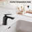 Single Hole Bathroom Sink Faucet with Pop Up Drain and Water Supply Hose-105356907