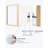 8X8 Picture Frames Made Of Solid Wood With Plexiglass, Display Pictures 4X4/6X6 With Mat Or 8X8 Without Mat Set Of 4 For Tabletop And Wall Mounting, Oak Wood