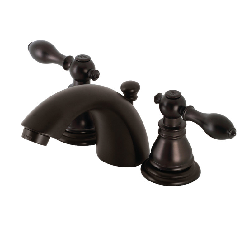 Robinet de salle de bain espacé avec ensemble de drain American Classic, Bronze huilé