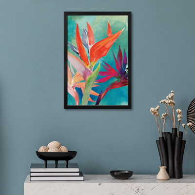 «Vivid Birds of Paradise I», affiche encadrée par Jennifer Paxton Parker