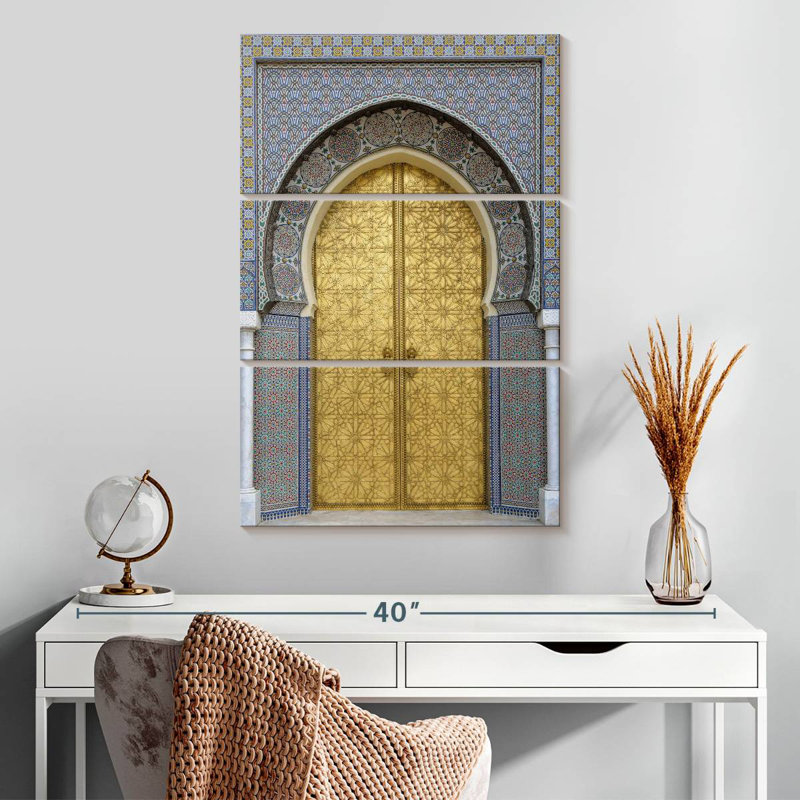 Porte de style marocain, H 32 po x l 20 po