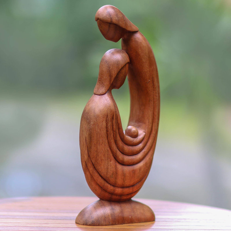 Figurine en bois first love Reczkowski