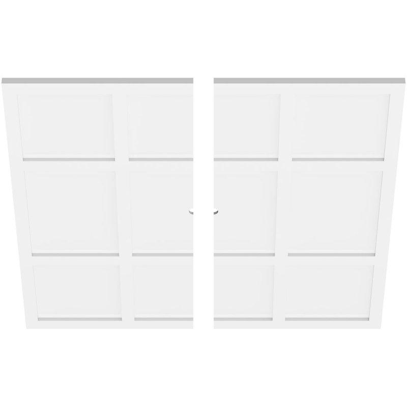 Médaillon de plafond contemporain Rubik, H 40 po x l 40 po x P 1 po