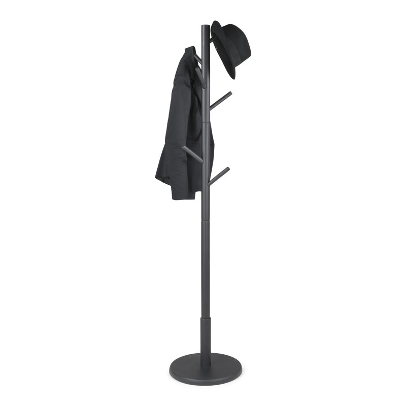 Bro Freestanding 8 - Hook Coat Rack, Black