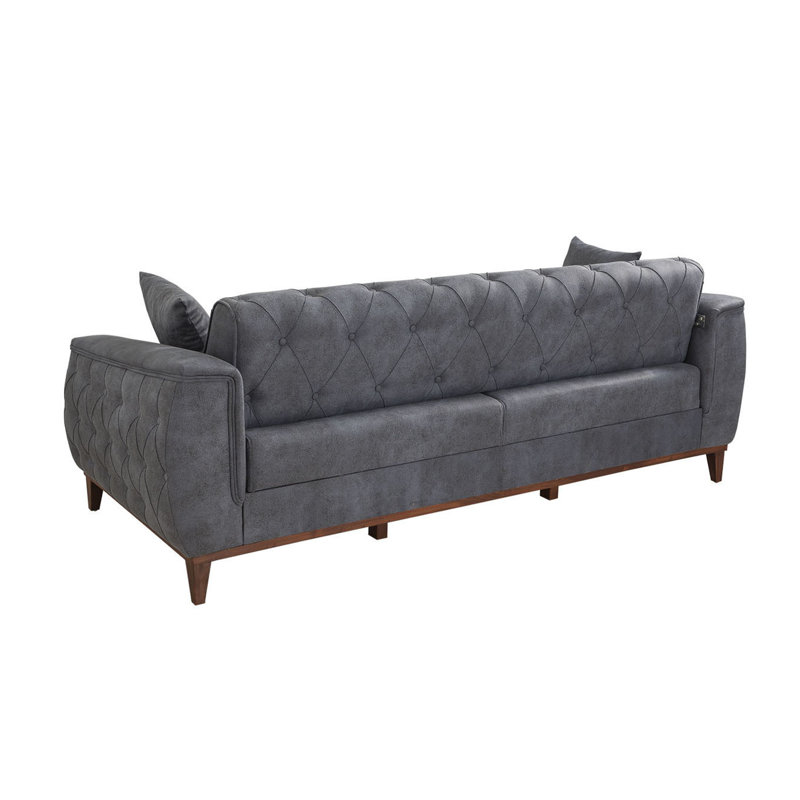 Yonkers Velvet Sofa, Blue