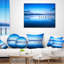 Coussin lombaire en mer seascape jeté