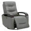 Fauteuil inclinable électrique pivotant en cuir véritable Britnee-156845087