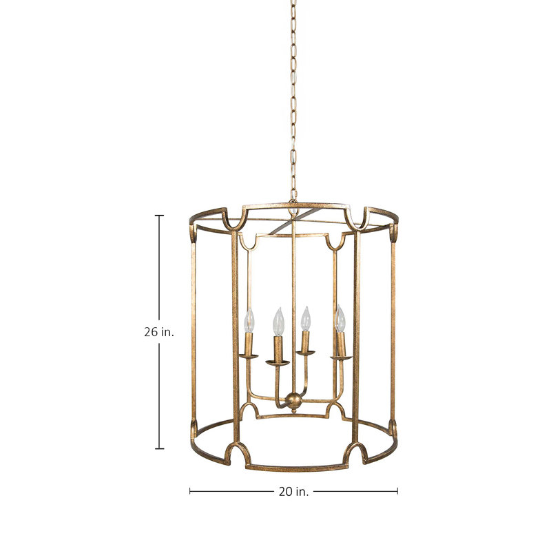 Stella 4 - Light Lantern Drum Chandelier