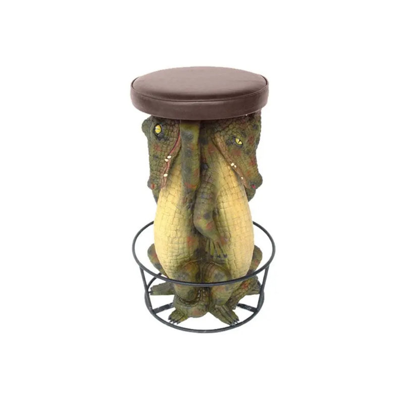 Crocodile Barstool Over Sized Statue