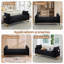 Banc de rangement moderne en velours de 66 po de longueur avec pieds dorés, poche pour accoudoirs et 2 coussins-343922331-357990913