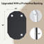 Miroir de salle de bain ovale biseauté sans cadre-489655381