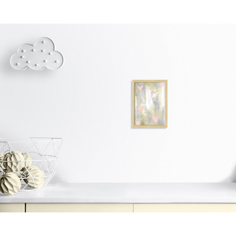 Love Explosion 1 Kids Wall Décor, 15" H x 11" W x 1.19" D, Champagne Box Framed