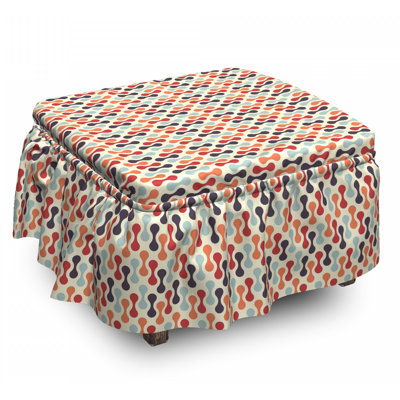 Box Cushion Ottoman Slipcover
