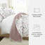 Quilt Set - Lightweight - All Season Quilted Coverlet - Poppy Bloom Mauve-105628174