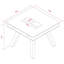 Essie 100cm L x 100cm W Dining Table