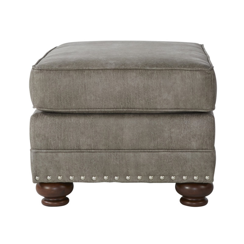 Chaise grise en similicuir avec aspect attrayant