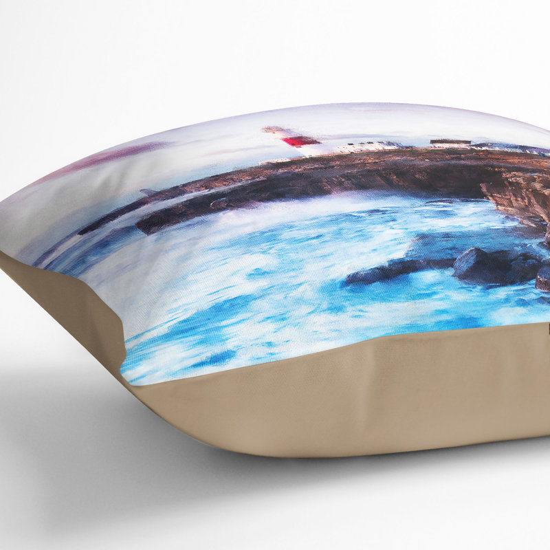Square Throw Cushion, 55cm H x 55cm W x 20cm D, Stone