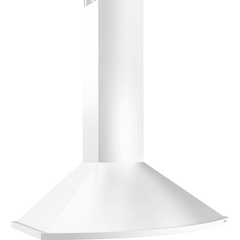 Core Zephyr 36" 600 CFM Wall Mount Range Hood in Stainless Steel with LED Lights, White