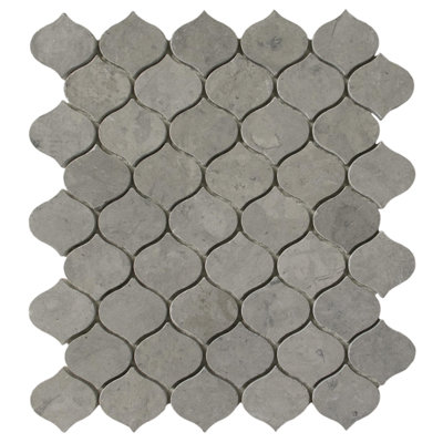 12" x 12" Marble Arabesque Mosaic Wall & Floor Tile